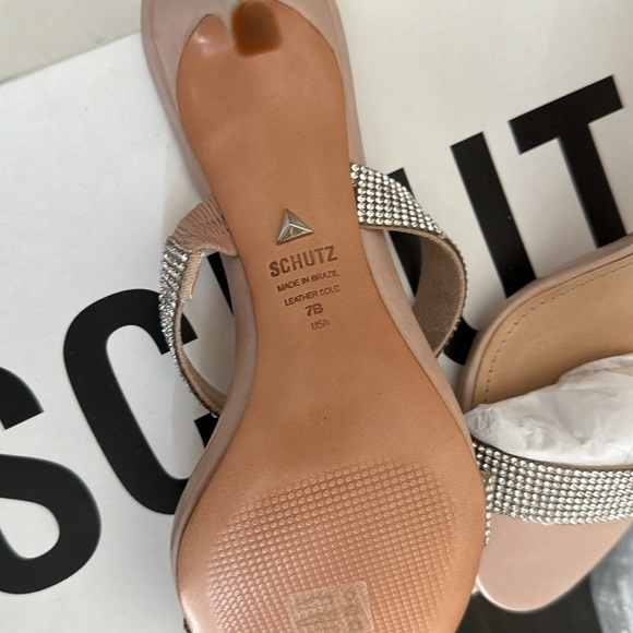 Schutz “Beatriz” crystal strap sandal size 7 - Picture 3 of 3